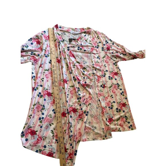 💖Floral Draped Cardigan Kimono By Doublju 2XL - Picture 7 of 7